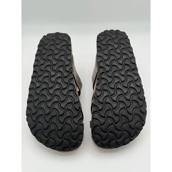 Papillio Soft Footbed Tabora Birko-Flor Damask Orchid Sandals Size US5 EU36