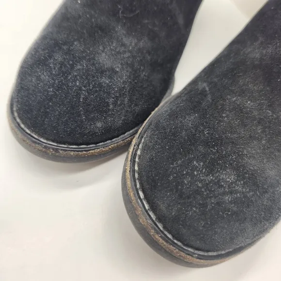 Paul Green ankle boots women's 7.5 black suede heel bootie comfy Made in Austria