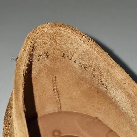 Paul Green Sadie Loafer Slip On Toffee Brown Suede Leather UK Size 7.5 US 10