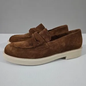 Paul Green Sadie Loafer Slip On Toffee Brown Suede Leather UK Size 7.5 US 10