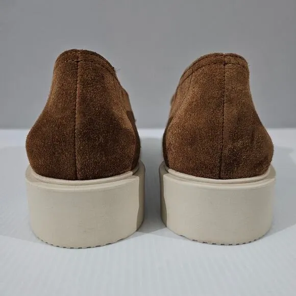 Paul Green Sadie Loafer Slip On Toffee Brown Suede Leather UK Size 7.5 US 10