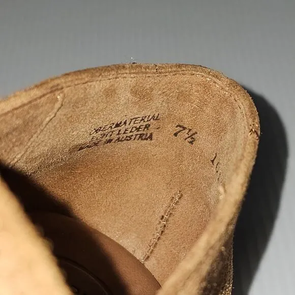 Paul Green Sadie Loafer Slip On Toffee Brown Suede Leather UK Size 7.5 US 10