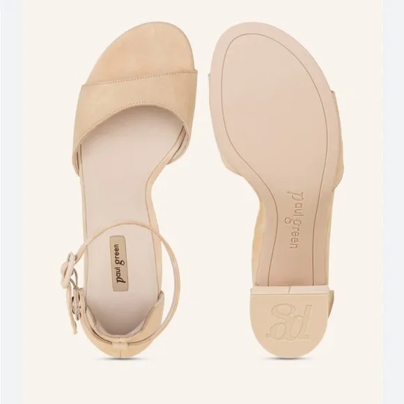 Paul Green Sandals - biscuit/light brown women size EUR 5.5 US 8 new  no box