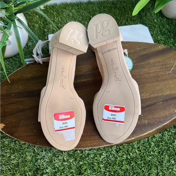 Paul Green Sandals - biscuit/light brown women size EUR 5.5 US 8 new  no box