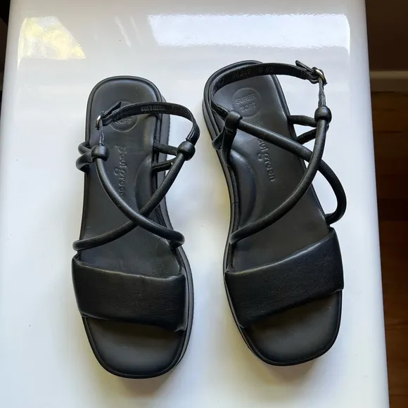 Paul Green Strappy Black Platform Sandals