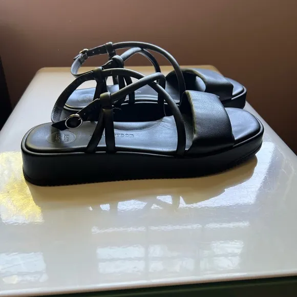 Paul Green Strappy Black Platform Sandals