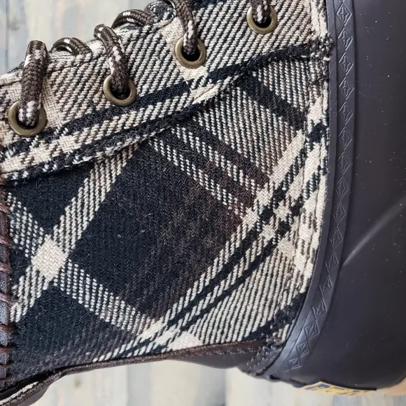 Pendleton Heritage Print Waterproof Duck Boots Brown/ Brown Plaid
