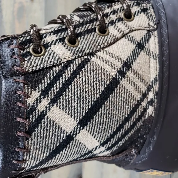 Pendleton Heritage Print Waterproof Duck Boots Brown/ Brown Plaid