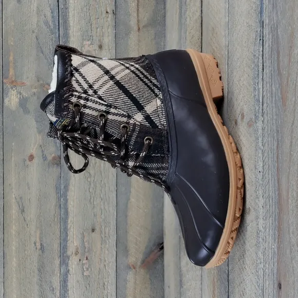 Pendleton Heritage Print Waterproof Duck Boots Brown/ Brown Plaid