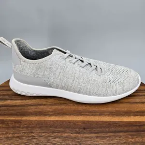 Peter Millar Hyperlight Glide Shoes Men's 9 Platinum Gray Knit Slip On Sneakers