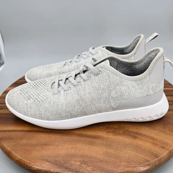 Peter Millar Hyperlight Glide Shoes Men's 9 Platinum Gray Knit Slip On Sneakers