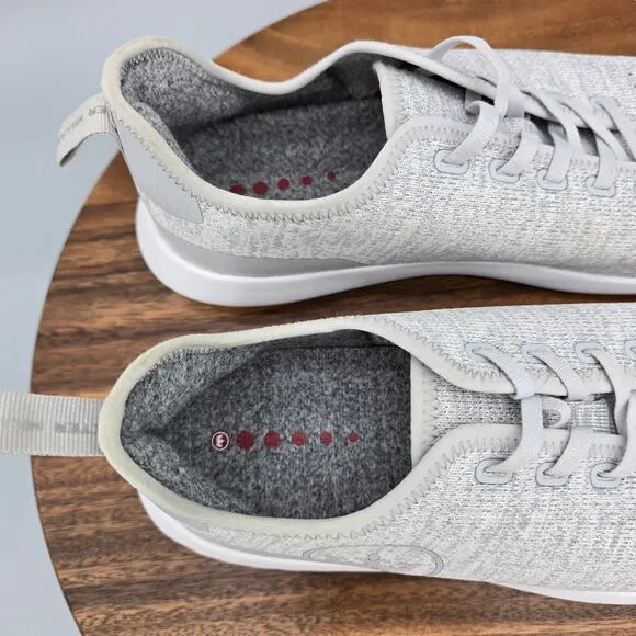 Peter Millar Hyperlight Glide Shoes Men's 9 Platinum Gray Knit Slip On Sneakers