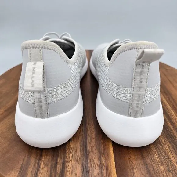 Peter Millar Hyperlight Glide Shoes Men's 9 Platinum Gray Knit Slip On Sneakers