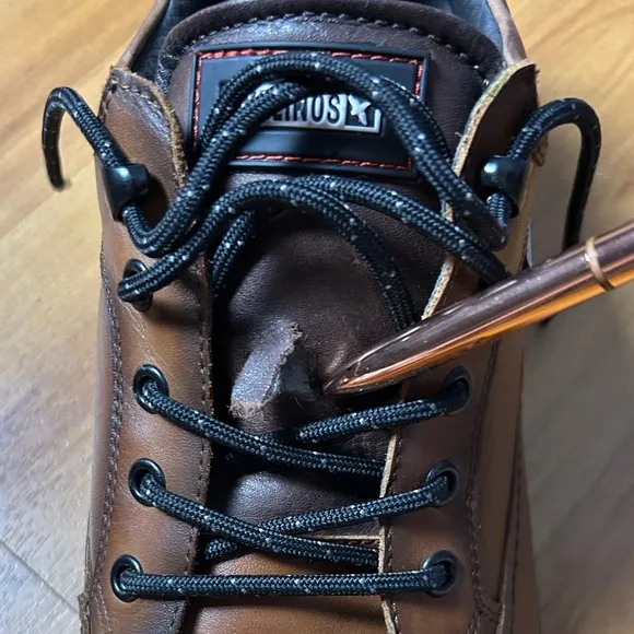 Pikolinos Brown Leather Oxfords with Comfort Sole