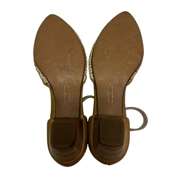 Pikolinos Elba Tan/Brown Closed Toe Ankle Strap Shoe Womens EU 37
