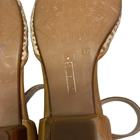 Pikolinos Elba Tan/Brown Closed Toe Ankle Strap Shoe Womens EU 37