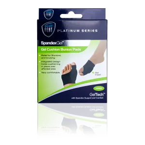 Platinum Series Spandex Gel Cushion Bunion Pads For Helping with Plantar Fasciitis
