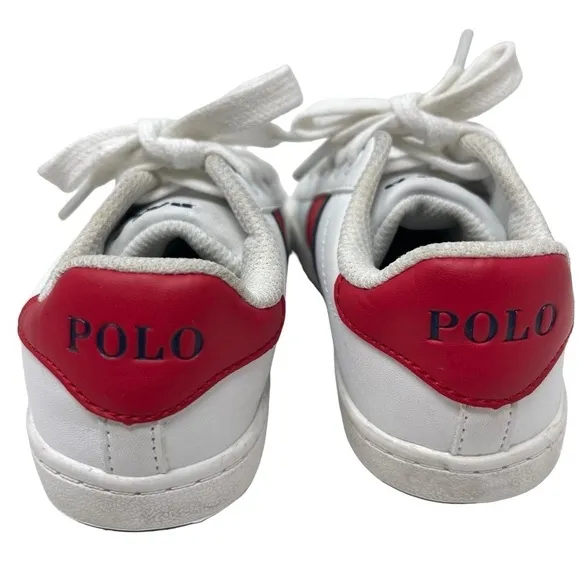 Polo Ralph Lauren Little boys Size 9 Quilton Bear sneakers shoes excellent