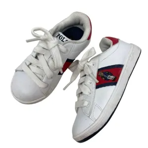 Polo Ralph Lauren Little boys Size 9 Quilton Bear sneakers shoes excellent
