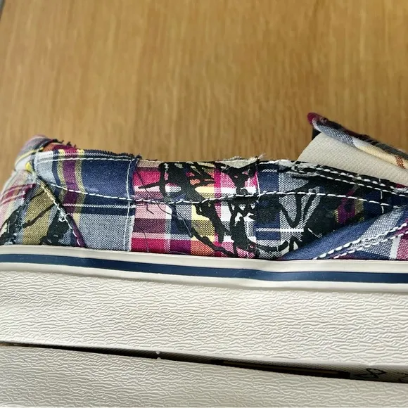 Polo Ralph Lauren Tigers Keaton Slip On Tiger Plaid Patchwork Mens Shoes