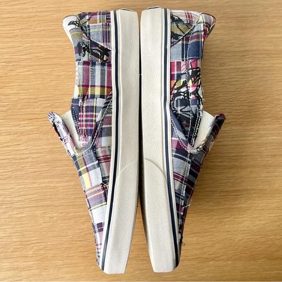 Polo Ralph Lauren Tigers Keaton Slip On Tiger Plaid Patchwork Mens Shoes