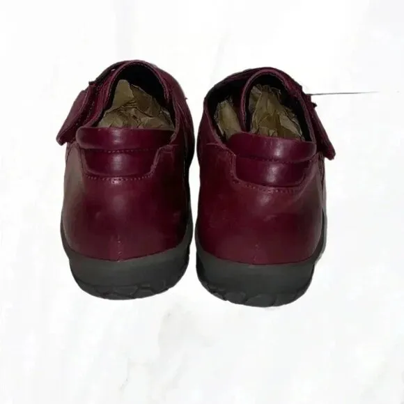 Portofino “ Berenjena Stretch“ orthodox Comfy friendly burgundy leather shoes 7