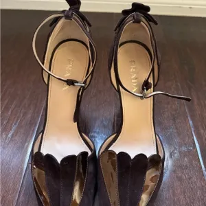 Prada Women's Brown Tulip Heels