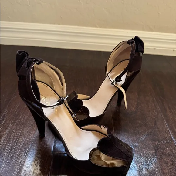 Prada Women's Brown Tulip Heels