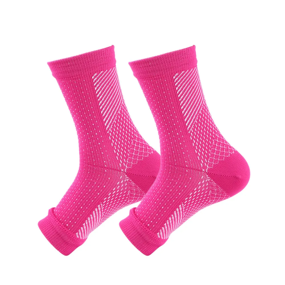 Premium Compression Socks for Neuropathy & Ankle Support – 1 Pair Nano Ankle Brace Sleeve, Pain Relief for Swelling, Plantar Fasciitis, Tendonitis, Sports Recovery, Breathable, Non-Slip for Men & Women