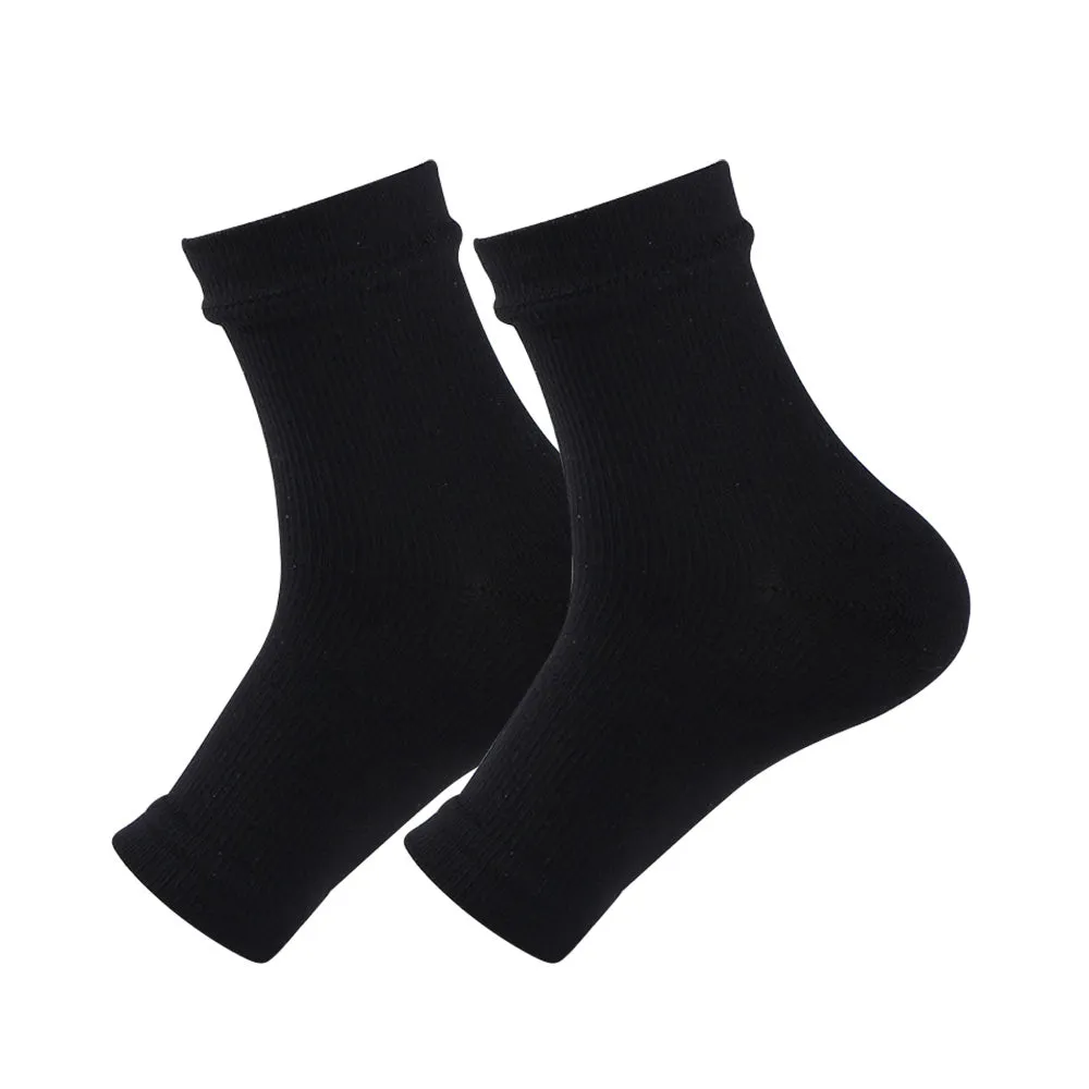 Premium Compression Socks for Neuropathy & Ankle Support – 1 Pair Nano Ankle Brace Sleeve, Pain Relief for Swelling, Plantar Fasciitis, Tendonitis, Sports Recovery, Breathable, Non-Slip for Men & Women