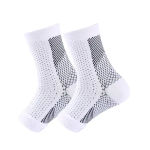 Premium Compression Socks for Neuropathy & Ankle Support – 1 Pair Nano Ankle Brace Sleeve, Pain Relief for Swelling, Plantar Fasciitis, Tendonitis, Sports Recovery, Breathable, Non-Slip for Men & Women