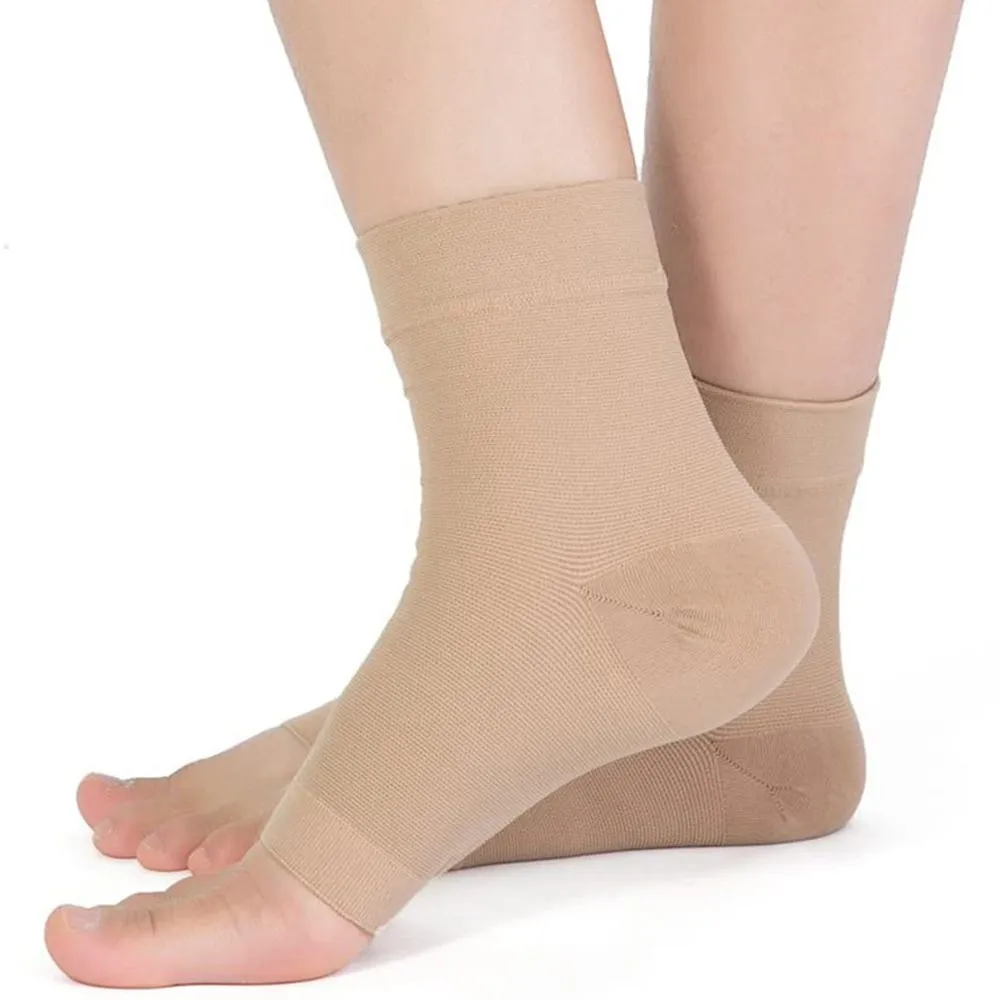 Premium Compression Socks for Neuropathy & Ankle Support – 1 Pair Nano Ankle Brace Sleeve, Pain Relief for Swelling, Plantar Fasciitis, Tendonitis, Sports Recovery, Breathable, Non-Slip for Men & Women