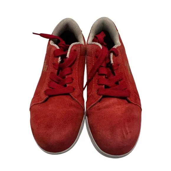 PUMA $99 Iconic Suede Low ASTM EH Red Suede Composite Toe Women's Size 6.5