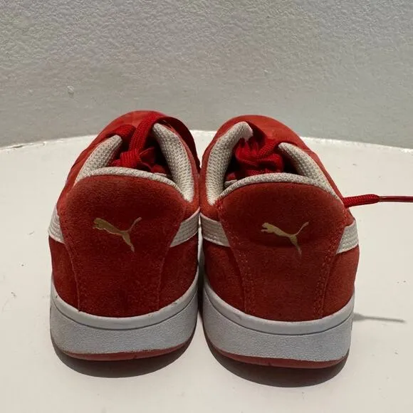 PUMA $99 Iconic Suede Low ASTM EH Red Suede Composite Toe Women's Size 6.5