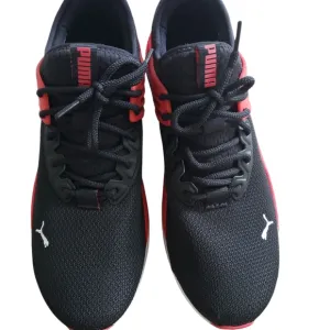 Puma Black and Red Athletic Running Shoes