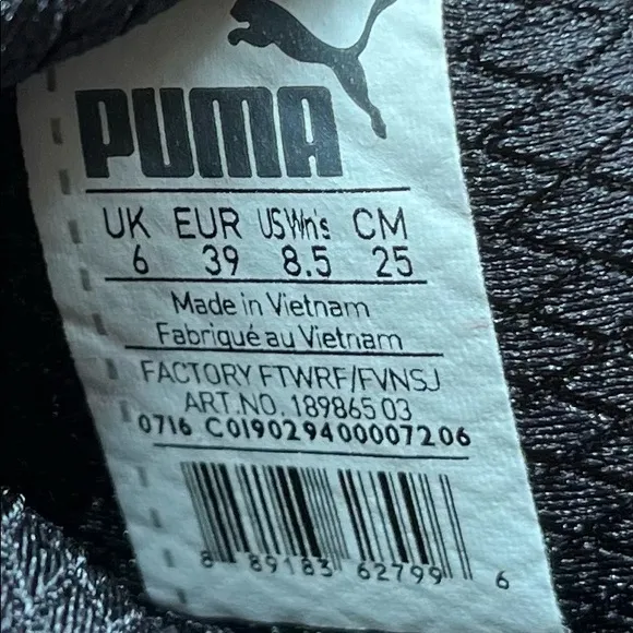 Puma Fierce Slip On Shoes, Women’s sz 8.5