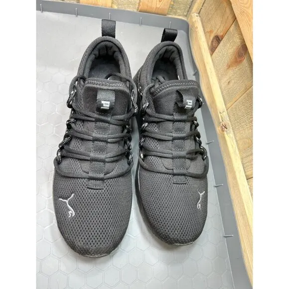 PUMA Mens SoftFoam  Athletic Shoes Size 10.5 Black Mesh Upper