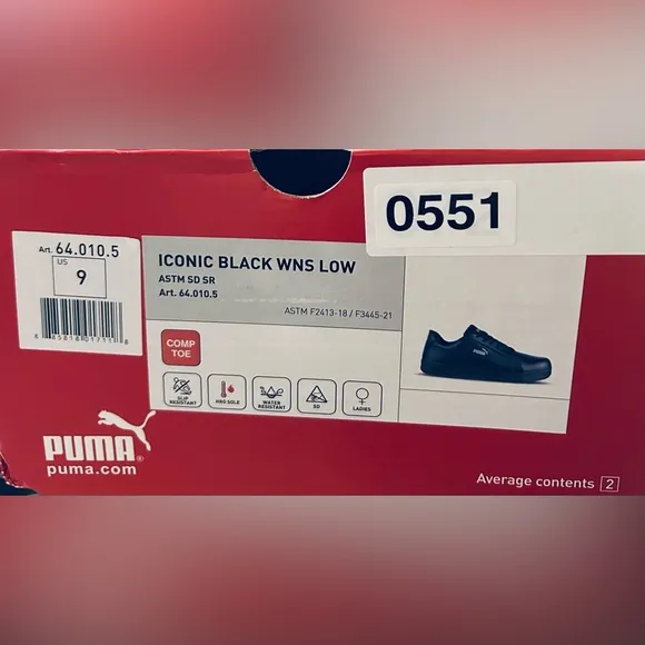 PUMA® Women's Iconic Low Work Shoe Size 9 New in Box