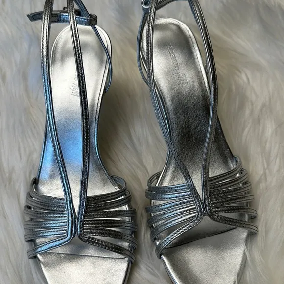 Rabanne X HM Shimmery Metallic Strappy Sandals