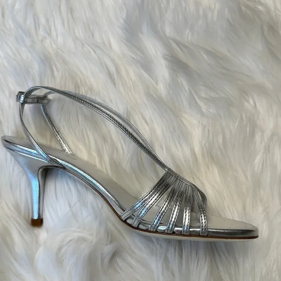 Rabanne X HM Shimmery Metallic Strappy Sandals