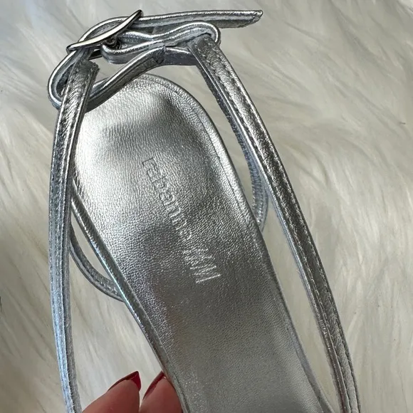 Rabanne X HM Shimmery Metallic Strappy Sandals