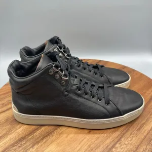 Rag &amp; Bone Kent Shoes Womens Size 11 / 41 Black Leather High Top Comfort Sneaker
