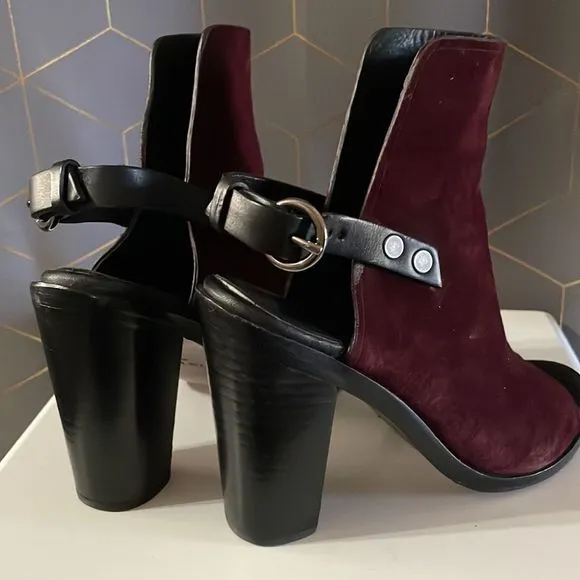 Rag &amp; Bone Suede Wyatt Bootie Open Toe Sandals