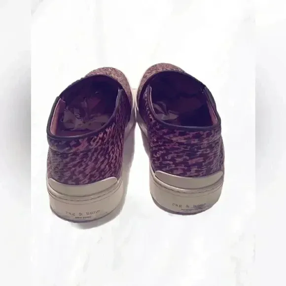 Rag and bone slip on stylish casual trendy leather animal print loafers shoes 9