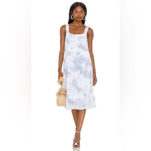 Rails Amaya Dress cascade tie dye blue/white M