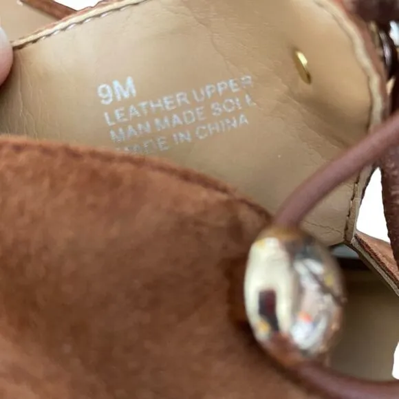 Rebecca Minkoff Kyla Ghillie Brown Suede Sandals Lace Up size 9