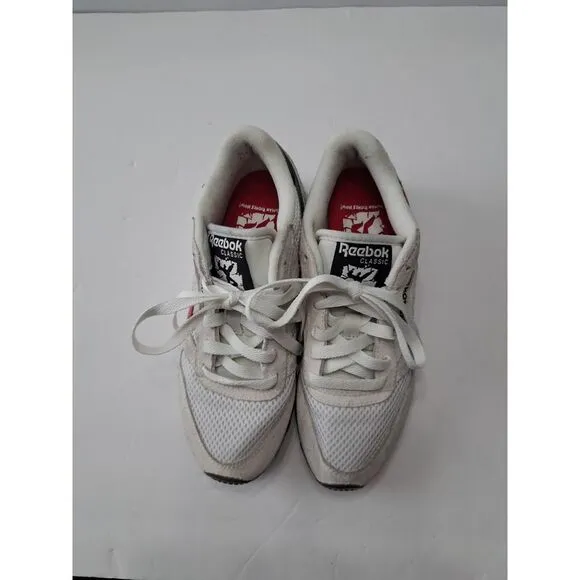 Reebok‎ Men's Size 4.5 Classic Leather Human Rights Now! Grey Red Athletic Shoes