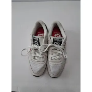 Reebok‎ Men's Size 4.5 Classic Leather Human Rights Now! Grey Red Athletic Shoes