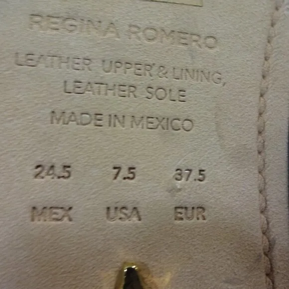 Regina Romero Judy Women’s Size 7.5 Black Leather Luxurious Slip-On Loafer Shoes