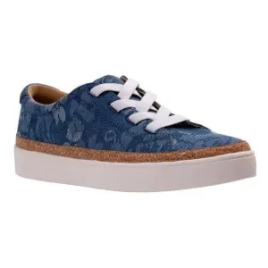 Revitalign 8 ‎ Orthotic Slip-On Blue Floral Sneaker Casual Shoes
